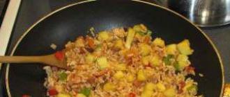 Пошаговый рецепт приготовления риса с морепродуктами Как называется блюдо из риса с морепродуктами